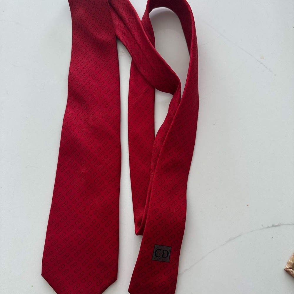 Dior Red Men's Tie